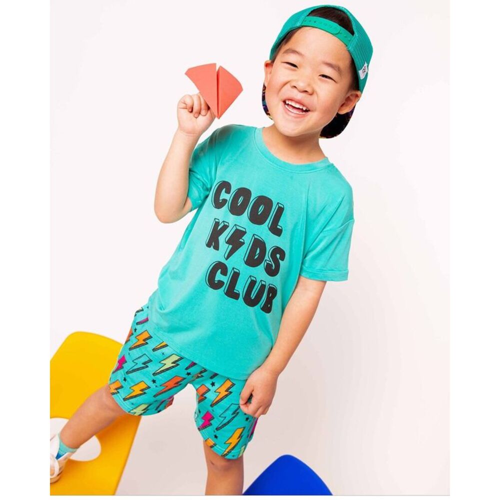 Bums & Roses Girls  Cool Kids Club Relaxed Fit T-Shirt, Multicolor